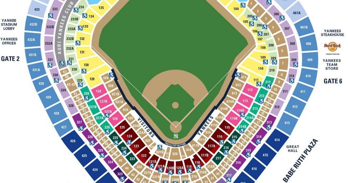 Yankee Stadium Tickets Seating Chart Yankee Stadium Tickets Seating Chart